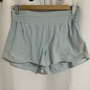 Hotty Hot High-Rise Lined Short 4” Light Blue